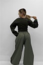 pantalone con elastico in vita e polsino marte